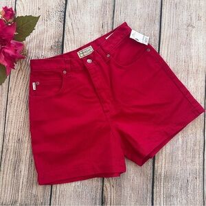 D1 -- NWT red vintage ARIZONA high waist women's denim jean shorts size 9